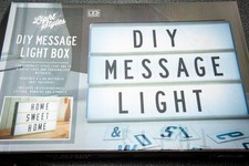 DIY Message Light Box - battery light box - perspex lettering