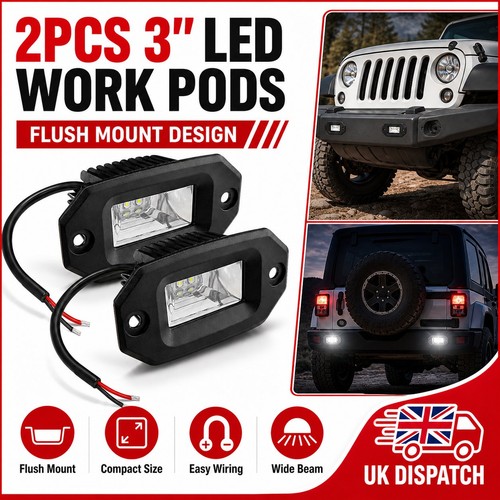 Pair led flush mount - mount, work