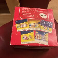 1974 Box Of Christmas  43 Joke Cards. Tesco.  50 Envelopes  Good Order.  