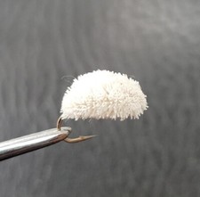 3 x WHITE Carp Trout deer hair