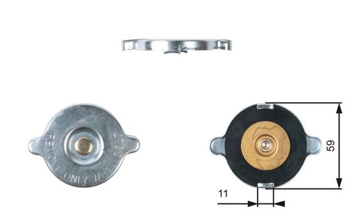 Gates rc117 radiator cap - gates,