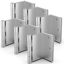 Offset Door Hinges, 3.5 Inches Expandable Door Hinges, 1/4" Radius Corner Bal...