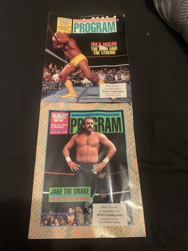 Wwf program magazines bundle - wwf,