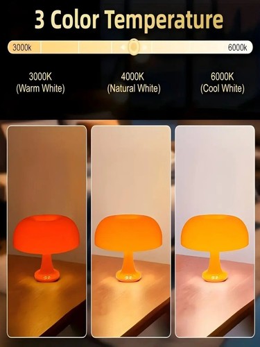 Classic mushroom table lamp - mushroom,