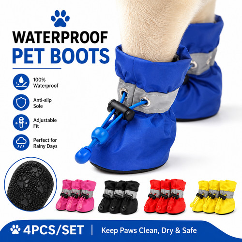4pcs waterproof dog - 4pcs,