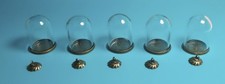 5 x glass domes globe base