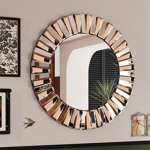 Modern beveled round wall - modern,