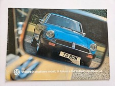 MGB GT SALES BROCHURE 1976