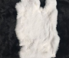 2x Rabbit Skin Natural White
