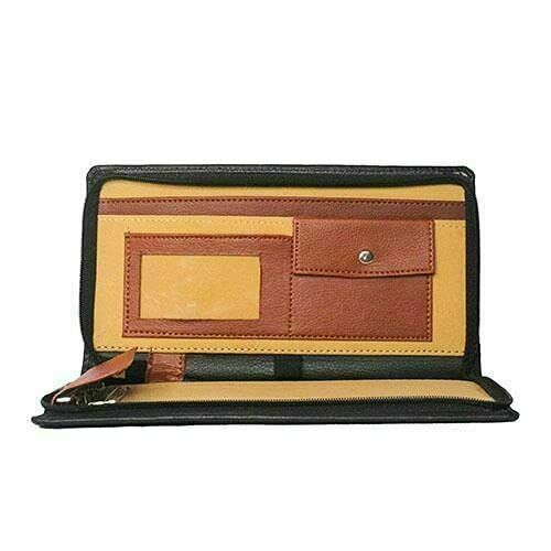 Leatherette cheque book case - cheque,