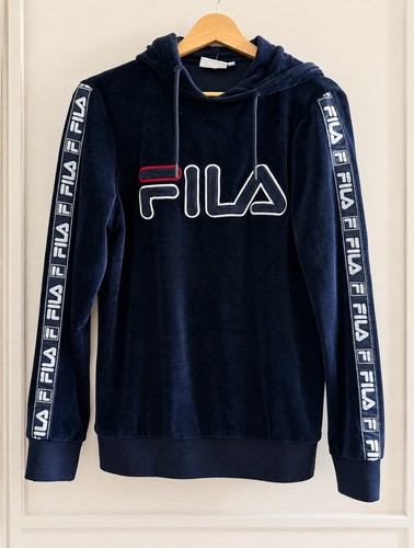 Fila navy velour pullover - navy,