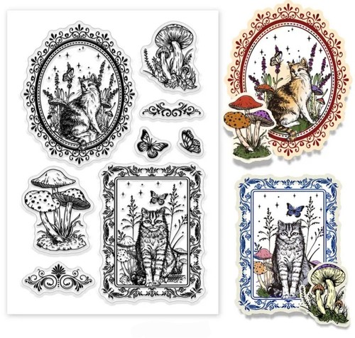 Clear stamps cats cat animals - clear,