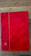 Vintage red stamp album - vintage,