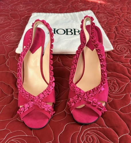 Hobbs bright pink suede hills - bright,