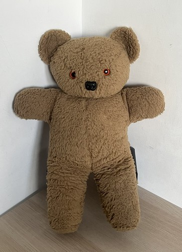 Vintage brown teddy - brown, soft