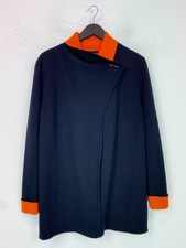 Jigsaw Navy Orange Colourblock