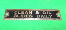 Tin plate sign, suitable for