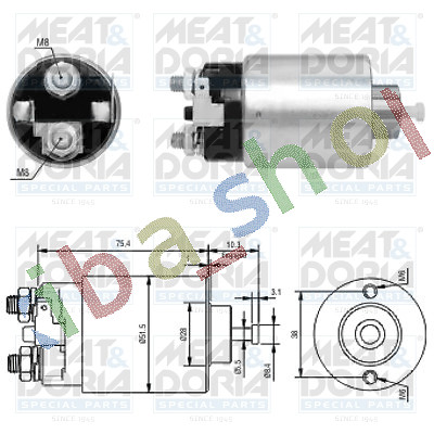 Starter electromagnet fits - starter,