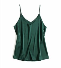 Women Satin Silk Tank Tops