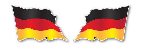 German wavy flag vinyl car - 2, x