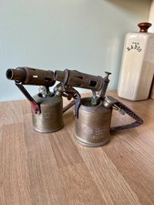 Vintage pair of brass blow