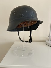 WW2 GERMAN M35 BEADED HELMET- RARE SMALL SIZE 60 ex POLICE D/D