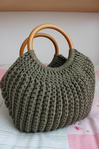 Handmade crochet shell handbag - crochet,