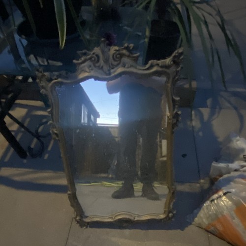 Ornate gold framed rectangle - framed,