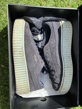 PUMA RIHANNA PEACOAT COOL BLUE SUEDE CREEPERS FENTY-  UK SIZE 5 TRAINERS. Used