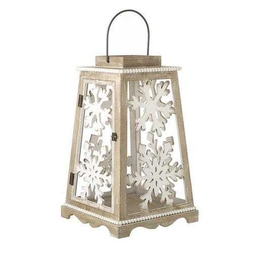 Wooden snowflake festive - wooden,