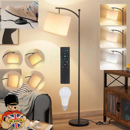 Floor lamp with bulb linen - floor, 9w