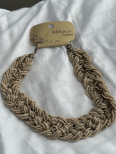 Ribbon asher beige twisted - ribbon,