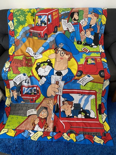 Vintage postman pat fabric - postman,