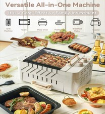Smokeless Electric Grill 3in1