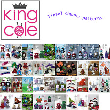 King Cole Knitting Patterns - Tinsel Chunky - All Designs - Toys Christmas