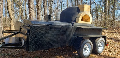 Mobile pizza oven bbq sink - bbq,