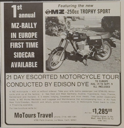 1970 250 trophy sport - mz,