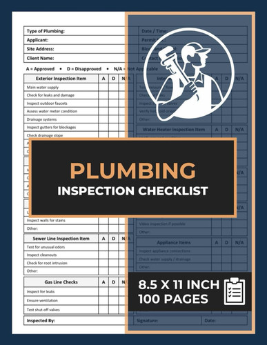 Plumbing inspection checklist - plumbing,