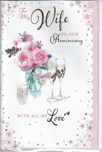 Wife wedding anniversary card - ,
