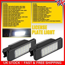 2x LED Licence Number Plate