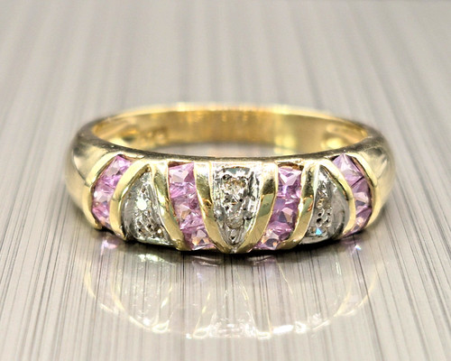 Vintage 9ct gold diamond - vintage, &
