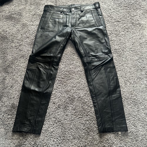 Diesel mens leather trousers - mens,