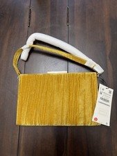 ZARA GOLDEN YELLOW VELVET BAG