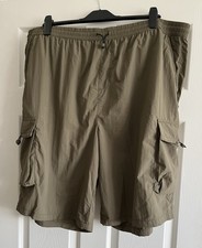 BNWOT Next EDIT. Khaki Nylon Cargo Shorts With 5 Pockets Size 3XL