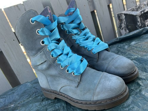 Doc martens blue grey suede - martens,