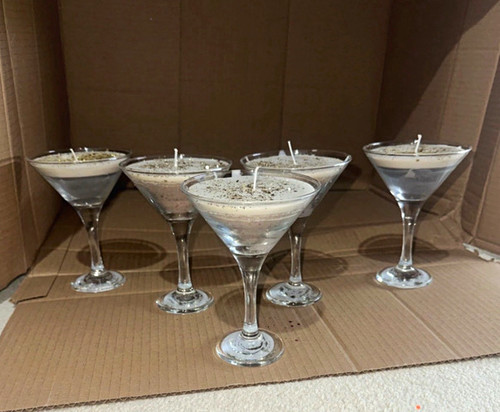 Coffee scented martini glass - coffee,