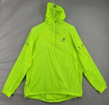 Karrimor Run Xlite Wind Breaker Size L Mens Hi Viz Yellow Running Gym Reflective