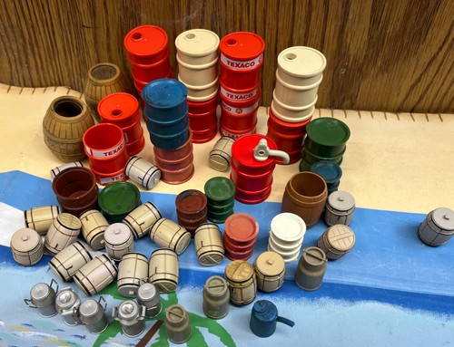 Vintage playmobil barrels - vintage,