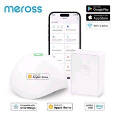 Meross Home Hub, Water Leak Detector, Smart Water Alarm, App Alert, Flood Sensor