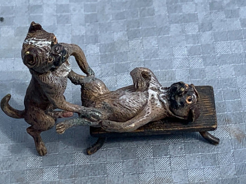 Antique austrian bronze - austrian, pug